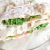 Piadinë me salmon. Receta gatimi. Dieta mesdhetare.