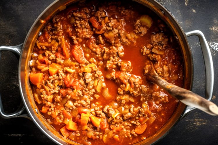 Salcë Ragù. Receta gatimi. Dieta mesdhetare.